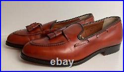 Vintage Alden Tan Calf Tassel Loafer 9 D Moc Toe Style 662 Old Logo