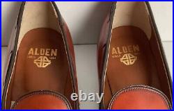 Vintage Alden Tan Calf Tassel Loafer 9 D Moc Toe Style 662 Old Logo