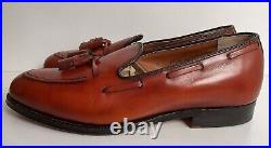 Vintage Alden Tan Calf Tassel Loafer 9 D Moc Toe Style 662 Old Logo