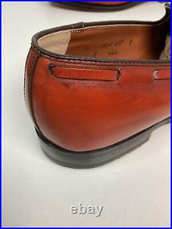 Vintage Alden Tan Calf Tassel Loafer 9 D Moc Toe Style 662 Old Logo