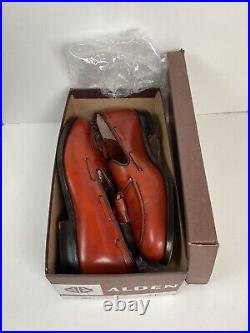 Vintage Alden Tan Calf Tassel Loafer 9 D Moc Toe Style 662 Old Logo