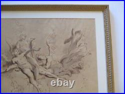Vintage Antique Painting Old Master Style Nude Nudes Iconic Angels Mystery Art