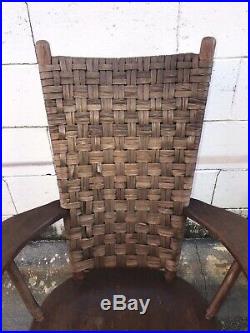 Vintage Antique Pair Old Hickory Martinsville 6106 Adirondack Style Lounge Chair