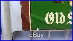 Vintage Art Deco Aluminum Bar Counter Top Old Style Lager Beer Cigarette Display