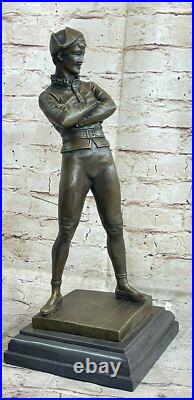Vintage Art Deco Style Harlequin Jester Old Bronze Sculpture Statue Figure Sale