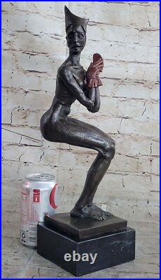 Vintage Art Deco Style Jester Old Bronze Sculpture Statue Figure Deal