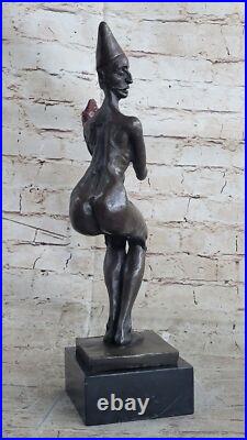 Vintage Art Deco Style Jester Old Bronze Sculpture Statue Figure Deal