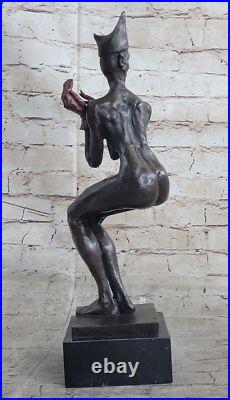 Vintage Art Deco Style Jester Old Bronze Sculpture Statue Figure Deal