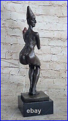 Vintage Art Deco Style Ydz-129jester Old Bronze Sculpture Statue Sale