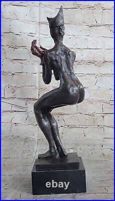 Vintage Art Deco Style Ydz-129jester Old Bronze Sculpture Statue Sale