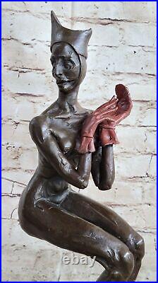 Vintage Art Deco Style Ydz-129jester Old Bronze Sculpture Statue Sale Artwork