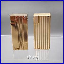 Vintage Arvey Lighter Art Deco R-V-Liter Flint Fluid Gold Plated New & Old Style