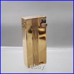 Vintage Arvey Lighter Art Deco R-V-Liter Flint Fluid Gold Plated New & Old Style