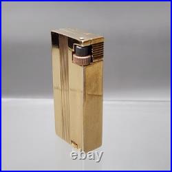 Vintage Arvey Lighter Art Deco R-V-Liter Flint Fluid Gold Plated New & Old Style