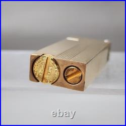 Vintage Arvey Lighter Art Deco R-V-Liter Flint Fluid Gold Plated New & Old Style