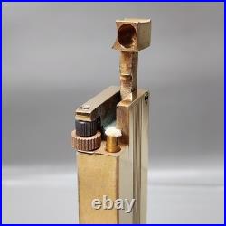 Vintage Arvey Lighter Art Deco R-V-Liter Flint Fluid Gold Plated New & Old Style