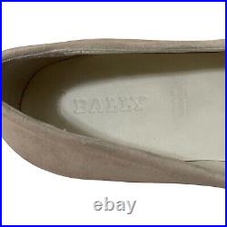 Vintage BALLY Beige 1980s Loafers US 9.5 Espadrilles MIAMI VICE Style Slip-Ons