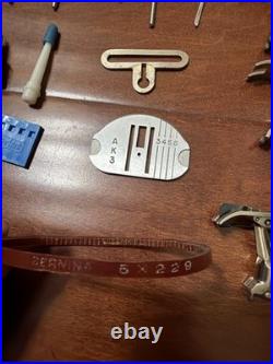 Vintage Bernina Presser Foot Lot 25+ Old Style 530 730 830 w Case Swiss