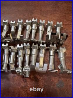Vintage Bernina Presser Foot Lot 25+ Old Style 530 730 830 w Case Swiss