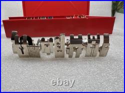 Vintage Bernina Sewing Machine Presser Foot & Attachments With Red Case Old Style