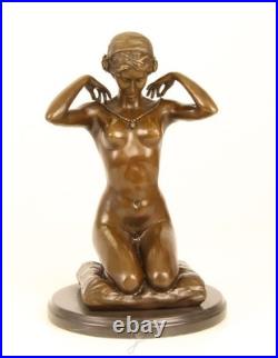 Vintage Bronze Sculpture Statue Woman Marble Nude Decor Paris Ponsard Rare Old Vintage Bronze Sculpture Statue Woman Marble Nude Decor Paris Ponsard Rare Old