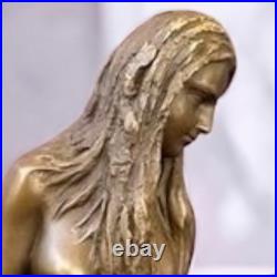 Vintage Bronze Sculpture Statue Woman Nude Marble Deco Claude Rare Old Art Paris Vintage Bronze Sculpture Statue Woman Nude Marble Deco Claude Rare Old Art Paris
