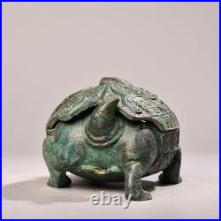 Vintage Bronze Turtle Incense Burner 8 Inches Old Housekeeper Style Old Housek Vintage Bronze Turtle Incense Burner 8 Inches Old Housekeeper Style Old Housek