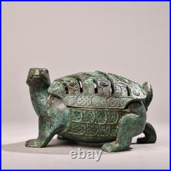 Vintage Bronze Turtle Incense Burner 8 Inches Old Housekeeper Style Old Housek Vintage Bronze Turtle Incense Burner 8 Inches Old Housekeeper Style Old Housek