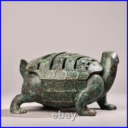 Vintage Bronze Turtle Incense Burner 8 Inches Old Housekeeper Style Old Housek Vintage Bronze Turtle Incense Burner 8 Inches Old Housekeeper Style Old Housek