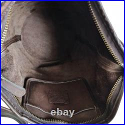 Vintage COACH 9085 Brown Leather Shoulder Bag Made in USA Old Style Purse