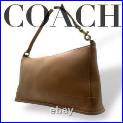 Vintage COACH USA Square Bag 2WAY Brown Grabtan Leather Old Style #4170 Vintage COACH USA Square Bag 2WAY Brown Grabtan Leather Old Style #4170