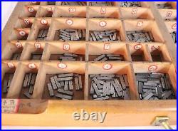 Vintage Century Old Style Metal 14 Point Letterpress Letters, Numbers & Punct