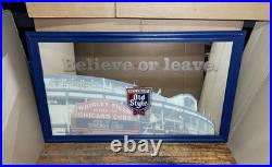 Vintage Chicago Cubs Wrigley Field Old Style Beer Bar Sign Mirror 5'x3' ft Size