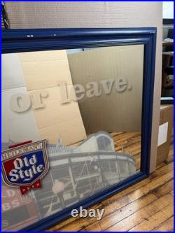 Vintage Chicago Cubs Wrigley Field Old Style Beer Bar Sign Mirror 5'x3' ft Size