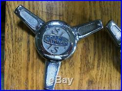 Vintage Cragar S/S Spinner Center Cap Pair Mag Wheel Chevy Camaro Pontiac