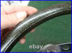 Vintage Dark Green Metal flake custom steering wheel Hot Rod Rat Dune Buggy