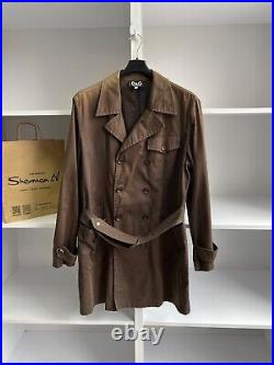 Vintage Dolce Gabbana brown luxury old money style trench coat