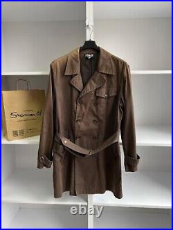 Vintage Dolce Gabbana brown luxury old money style trench coat