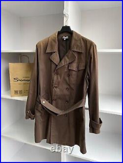 Vintage Dolce Gabbana brown luxury old money style trench coat