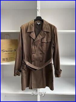 Vintage Dolce Gabbana brown luxury old money style trench coat