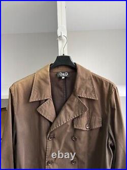 Vintage Dolce Gabbana brown luxury old money style trench coat