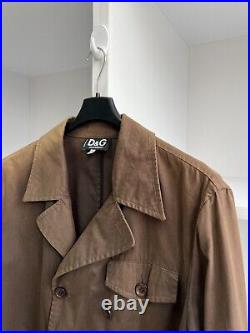 Vintage Dolce Gabbana brown luxury old money style trench coat