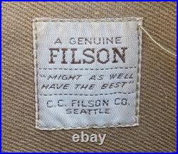 Vintage FILSON 260 Tote Bag Tan Made in USA Old Style Tag