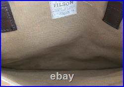 Vintage FILSON 260 Tote Bag Tan Made in USA Old Style Tag