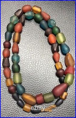 Vintage Fancy old African Venetian Style Trade Beads genuine strand