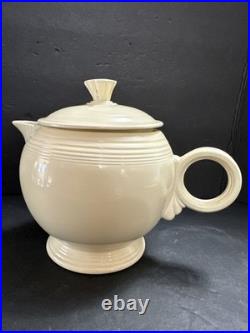 Vintage Fiesta OLD IVORY Medium Teapot withLID Circa 1936-1942
