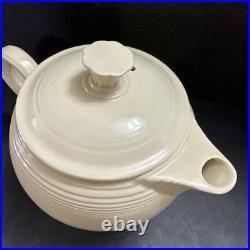 Vintage Fiesta OLD IVORY Medium Teapot withLID Circa 1936-1942