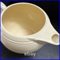 Vintage Fiesta OLD IVORY Medium Teapot withLID Circa 1936-1942