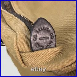 Vintage Filson Compartment Bag Rugged Tan Twill & Saddle Style 264 Old Stock Bag