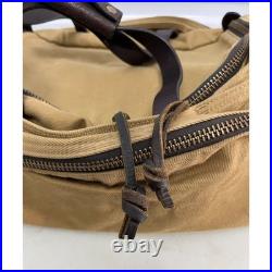 Vintage Filson Compartment Bag Rugged Tan Twill & Saddle Style 264 Old Stock Bag